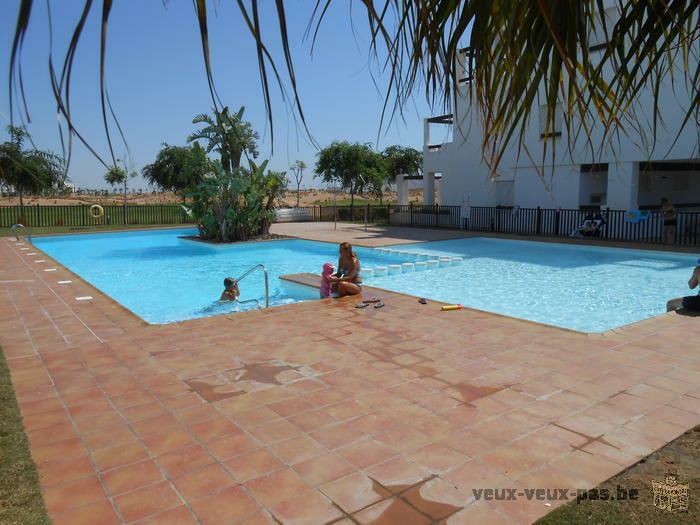 2 bedroom apartment for rent in Roldan (Murcia) with pool, near the sea, any comfort