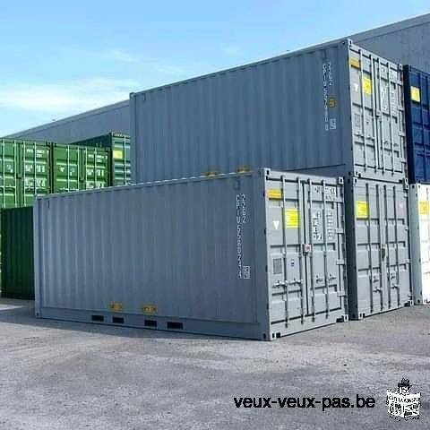 Conteneur maritime 20 et 40 pieds (6m) 1er voyage- Stockage