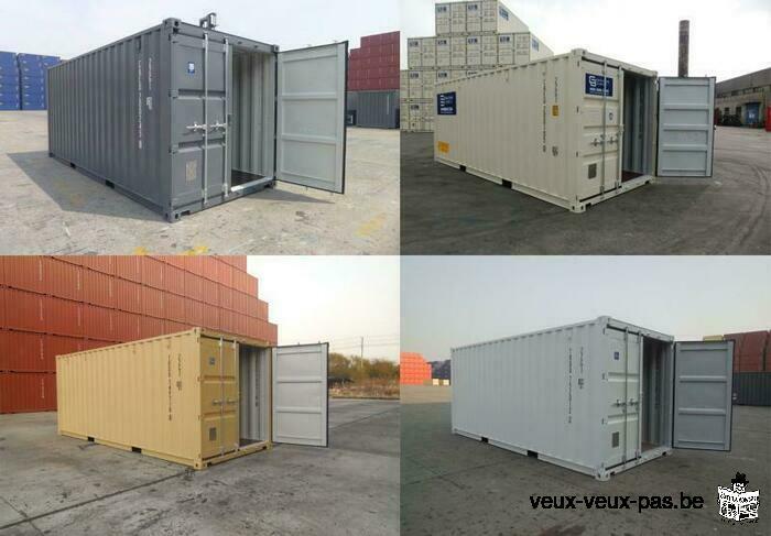 Conteneur maritime 20 et 40 pieds (6m) 1er voyage- Stockage