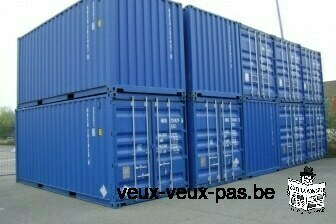 Conteneur maritime 20 et 40 pieds (6m) 1er voyage- Stockage