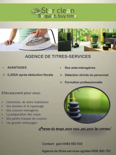 StarClean entreprise titres services