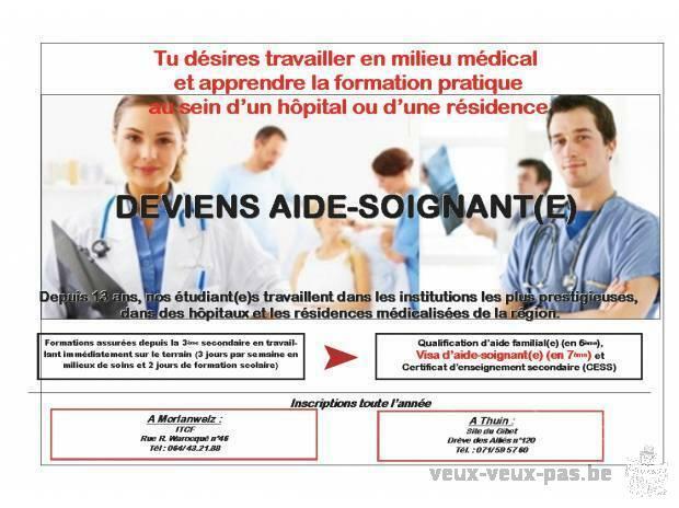 Organisme de formations en alternance : Deviens aide-soignant(e)