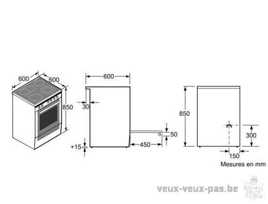 cuisinière bosch inox