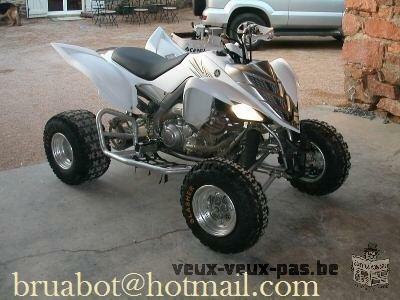 Cède quad Yamaha raptor 700 blanc