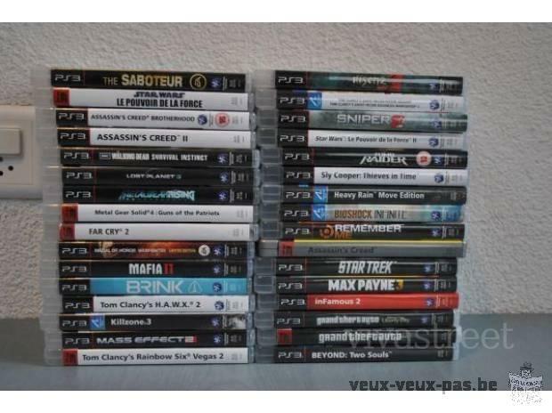 Console PS3 80 GB et 37 Jeux‏‏‏