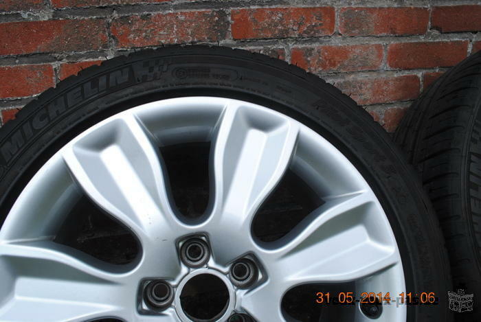 4 Jantes en aluminium Audi + 4 Pneus Michelin