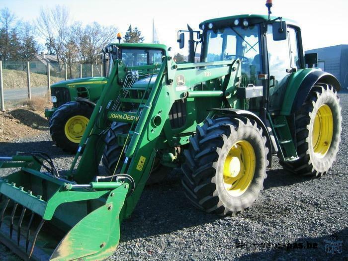 Tracteur John Deere 6820 Fourche Godets