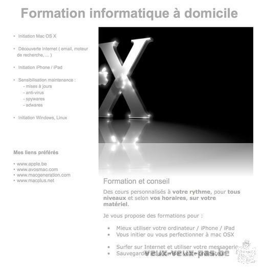 Cours particuliers pour iPad, OSX, Windows