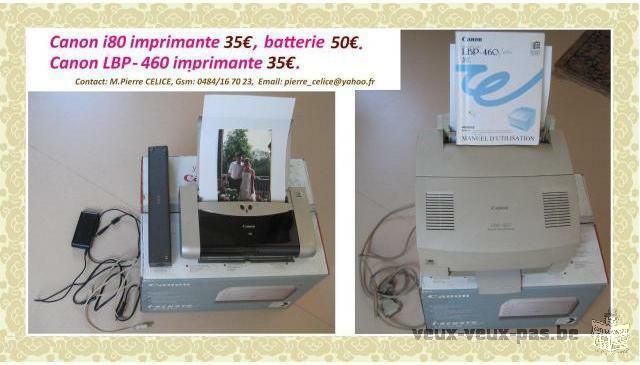 Imprimantes Canon i80 et Canon LBP-460