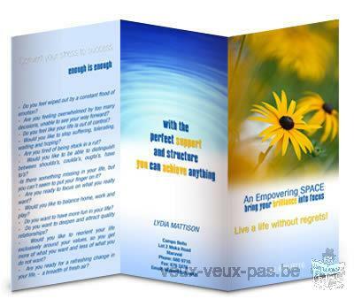 Création de Visiting cards, Flyers, Banners, Postcards, Brochures, Invitation cards, Photo books