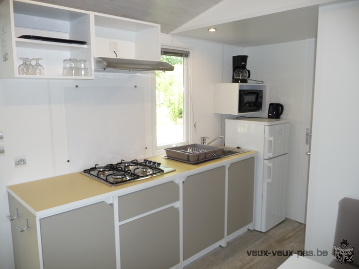 mobile home rental in quiet campsite, landing beaches, Normandy