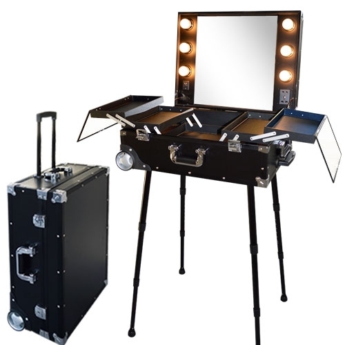 Valise Studio Make-up avec ampoules pour professionnels!